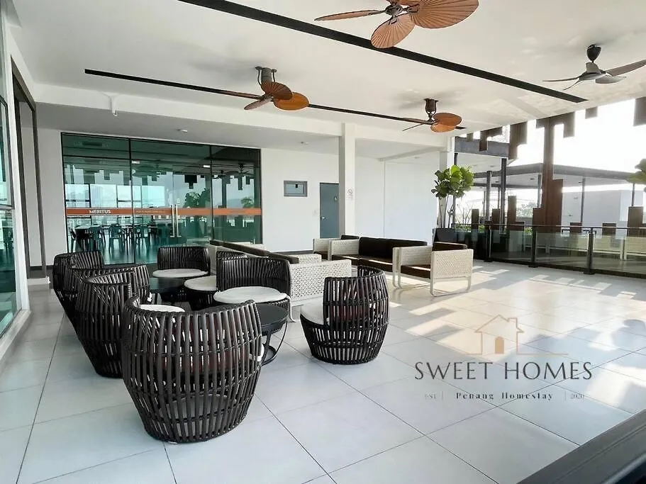 Daire Blue Studio Suite 1-4Pax B'Worth Prai@Swimmingpool Perai Malezya