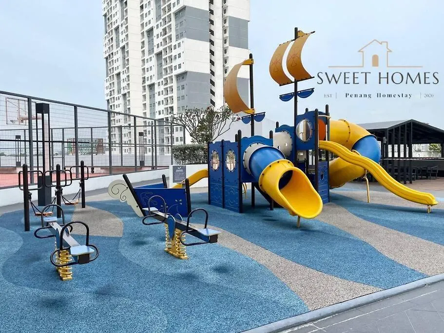 Blue Studio Suite 1-4Pax B'Worth Prai@Swimmingpool Perai Daire