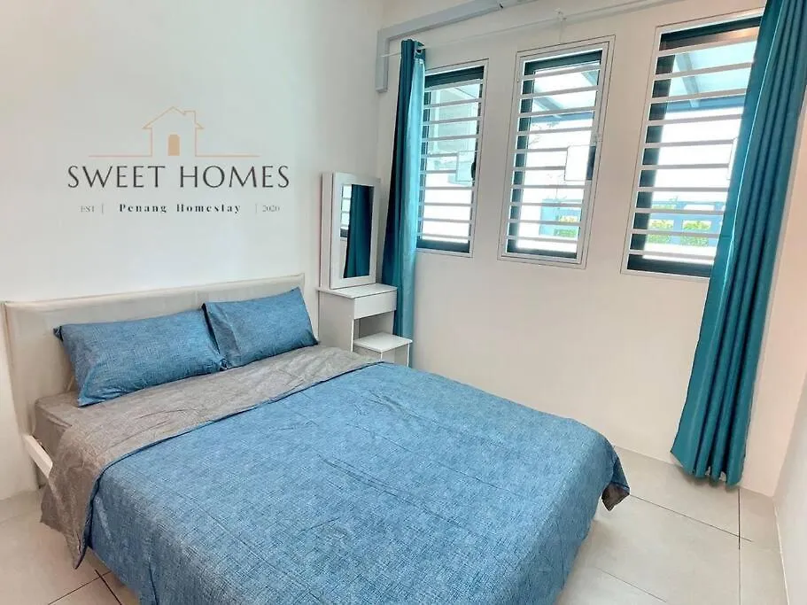 Blue Studio Suite 1-4Pax B'Worth Prai@Swimmingpool Perai Daire